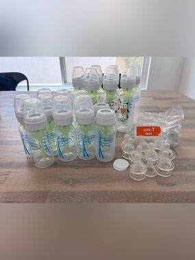 BUNDLE 17 Dr. Brown Bottles 8 oz 4 oz Narrow Neck Triangle